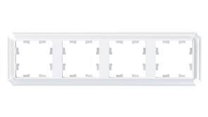 Systeme Electric AtlasDesign Antique белый рамка 4-ая, универсальная ATN100104