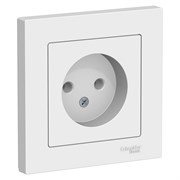 Systeme Electric AtlasDesign белый розетка без заземления, 16А, в сборе ATN000140