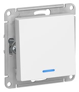 Systeme Electric AtlasDesign Лотос Выключатель 1-клавишный с подсветкой, сх.1а, 10АХ, механизм ATN001313