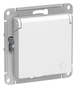 Systeme Electric AtlasDesign Лотос Розетка с/з со шторками с крышкой, 16А, IP20, механизм ATN001346
