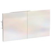 Systeme Electric AtlasDesign жемчуг розетка с заземлением, двойная, со шторками, с крышкой, 16А, в сборе ATN000428