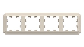 Systeme Electric AtlasDesign Antique бежевый рамка 4-ая, универсальная ATN100204