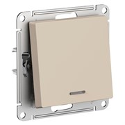 Systeme Electric AtlasDesign песочный выключатель 1-клавишный с подсветкой, сх.1а, 10АХ, механизм ATN001213