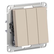 Systeme Electric AtlasDesign песочный выключатель 3-клавишный, сх.1+1+1, 10АХ, механизм ATN001231