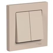 Systeme Electric AtlasDesign песочный выключатель 2-клавишный, сх.5, 10АХ, в сборе ATN001252