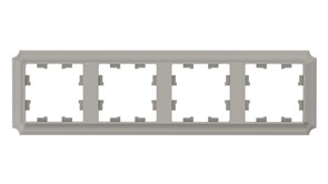 Systeme Electric AtlasDesign Antique шампань рамка 4-ая, универсальная ATN100504