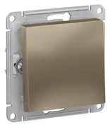 Systeme Electric AtlasDesign шампань выключатель 1-клавишный 2-полюсный, 10А, механизм ATN000521