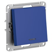 Systeme Electric AtlasDesign аквамарин переключатель 1-клавишный с подсветкой, сх.6а, 10АХ, механизам ATN001163