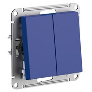 Systeme Electric AtlasDesign аквамарин переключатель 2-клавишный, сх.6/2, 10АХ, механизм ATN001165