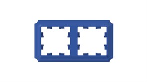 Systeme Electric AtlasDesign Antique аквамарин рамка 2-ая, универсальная ATN101102