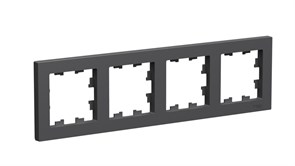 Systeme Electric AtlasDesign базальт рамка 4-ая, универсальная ATN001404
