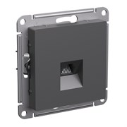 Systeme Electric AtlasDesign базальт розетка компьютерная RJ45, кат. 5Е, механизм ATN001483