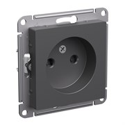 Systeme Electric AtlasDesign базальт розетка без заземления, со шторками, 16А, механизм ATN001449