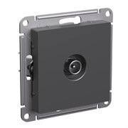 Systeme Electric AtlasDesign базальт розетка TV проходная 4DB, механизм ATN001492