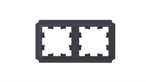 Systeme Electric AtlasDesign Antique карбон рамка 2-ая, универсальная ATN101002