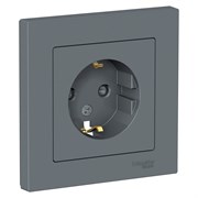 Systeme Electric AtlasDesign грифель розетка с заземлением, со шторками, 16А, в сборе ATN000744