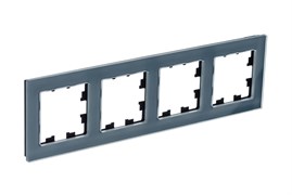 Systeme Electric AtlasDesign Nature натуральное стекло грифель рамка 4-ая ATN360704
