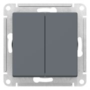 Systeme Electric AtlasDesign грифель переключатель 2-клавишный перекрестный, 2 x сх. 7, 10АХ, механизм ATN000773