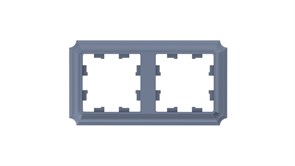 Systeme Electric AtlasDesign Antique грифель рамка 2-ая, универсальная ATN100702