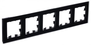 Systeme Electric AtlasDesign Nature стекло чёрный рамка 5-ая, универсальная ATN321005