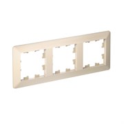 Systeme Electric AtlasDesign Air Бежевый/дымчатый белый Рамка 3-ая ATN220203