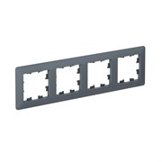 Systeme Electric AtlasDesign Air Грифель/дымчатый черный Рамка 4-ая ATN220704