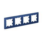 Systeme Electric AtlasDesign Air Аквамарин/дымчатый черный Рамка 4-ая ATN221104