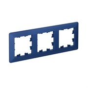 Systeme Electric AtlasDesign Air Аквамарин/дымчатый черный Рамка 3-ая ATN221103