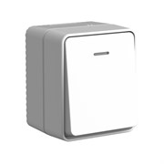 Systeme Electric AtlasDesign Profi54 Наруж Серый Выключатель 1-клавишный с подсветкой 10 АХ ATN543013