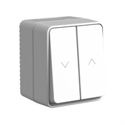 Systeme Electric AtlasDesign Profi54 Наруж Серый Выключатель 2-клавишный для жалюзи, 2хсх.4 ATN543019