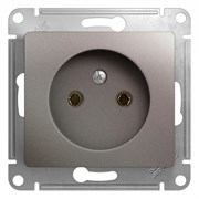 Glossa платина розетка без заземлениея GSL001241