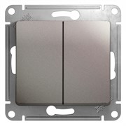 Glossa платина переключатель 2-клавишный, сх.6,10AX GSL001265