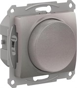 Glossa платина светорегулятор (диммер) повор-нажим, LED, RC, 400Вт, механизм GSL001223