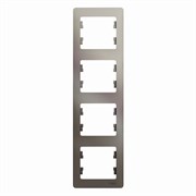 Glossa платина рамка 4-ая, вертикальная GSL001208