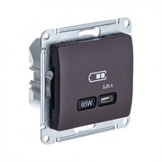 Glossa шоколад USB розетка тип-C 65W высокоскоростная зарядка QC, PD, механизм GSL000827