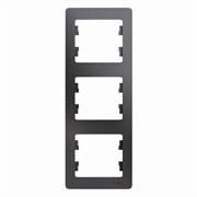 Glossa графит рамка 3-ая, вертикальная GSL001307