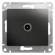 Glossa антрацит розетка TV коннектор GSL000793