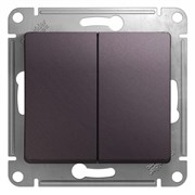 Glossa сиреневый туман выключатель 2-клавишный, сх.5, 10AX GSL001451