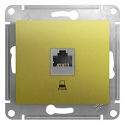 Glossa фисташковый розетка компьютерная RJ45 кат.5E GSL001081K