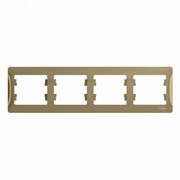 Рамка 4-м Glossa горизонт. титан SE GSL000404 pe553545