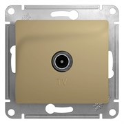 Розетка телевизионная оконечная TV 1-м СП Glossa 1дБ механизм титан SE GSL000491 pe586956