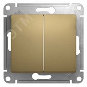 Переключатель проходной 2-кл. СП Glossa 10А IP20 (сх. 6/2) 10AX механизм титан SE GSL000465 pe554373