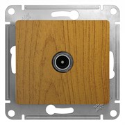Glossa дерево дуб розетка TV коннектор GSL000593