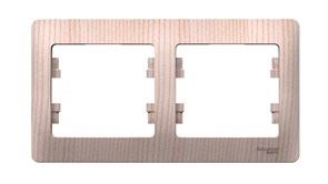 Systeme Electric Glossa Сосна Рамка 2-ая, горизонтальная GSL001502