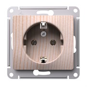 Systeme Electric Glossa Сосна Розетка с заземлением, 16А, механизм GSL001543