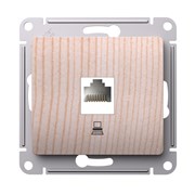 Systeme Electric Glossa Сосна Розетка компьютерная RJ45 кат.5Е, механизм GSL001581K