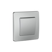 Systeme Electric Blanca внутр Алюминий Переключатель 1-клавишный IP44, 10A, 250В BLNVS410603