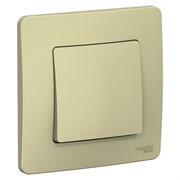 Blanca внутренняя бежевый выключатель 1-клавишный (cх.1), 10А, 250B BLNVS010107