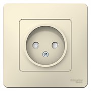 Blanca внутренняя молочная розетка без заземления со шторками, 16А, 250В BLNRS000112