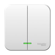 Blanca наружняя белый выключатель 2-клавишный, 10А, 250B BLNVA105021